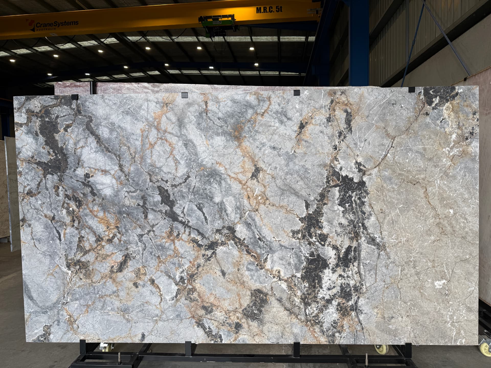 Silver Roots Honed Marble